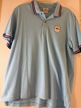 Lacoste classic fit embroidered shield polo shirt size 6